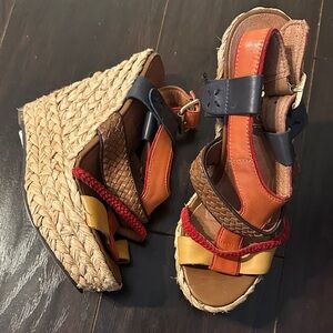 Topshop Multicolor Espadrille Sandals 6.5 BRAND NEW
